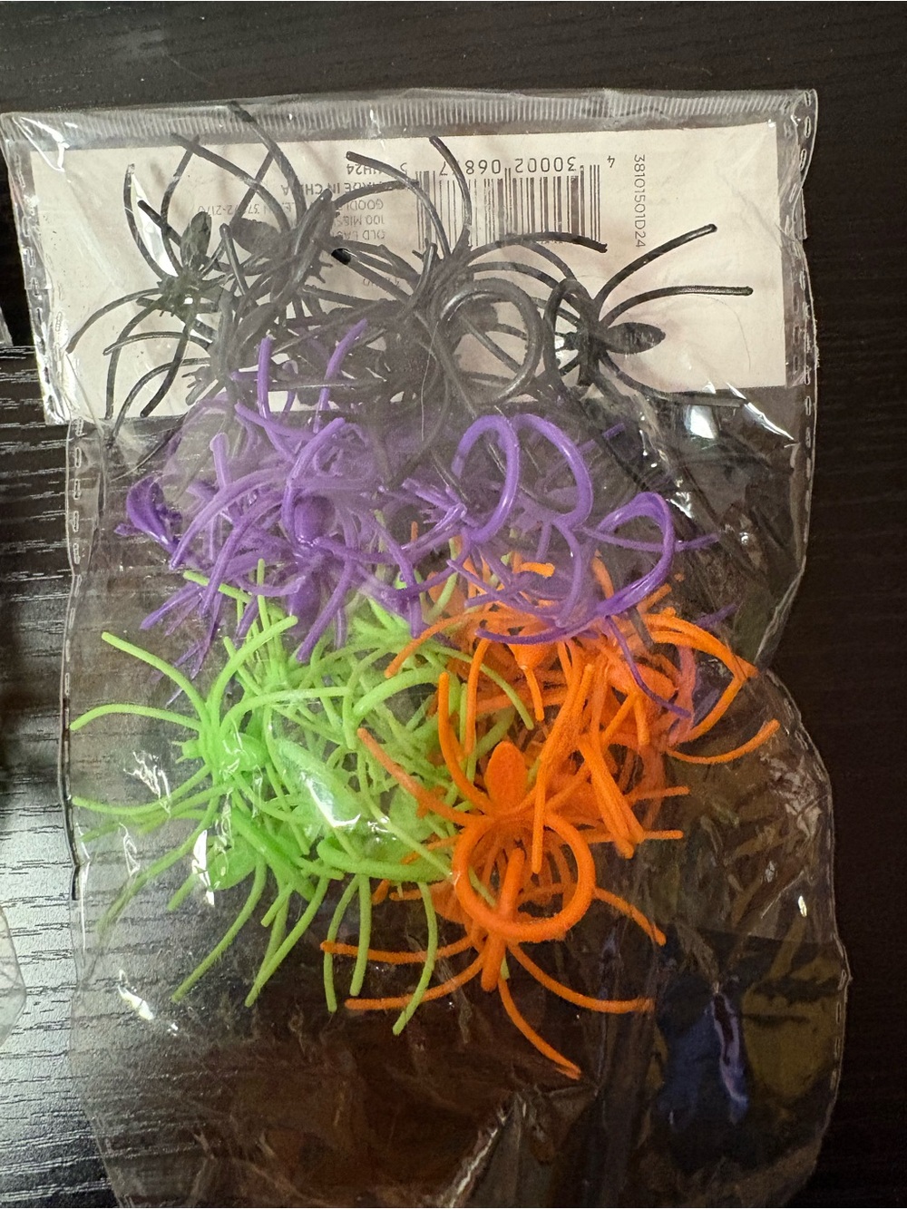 Halloween Spider Web & Plastic Spider Decoration Bundle 9 Packs - Picture 3 of 6